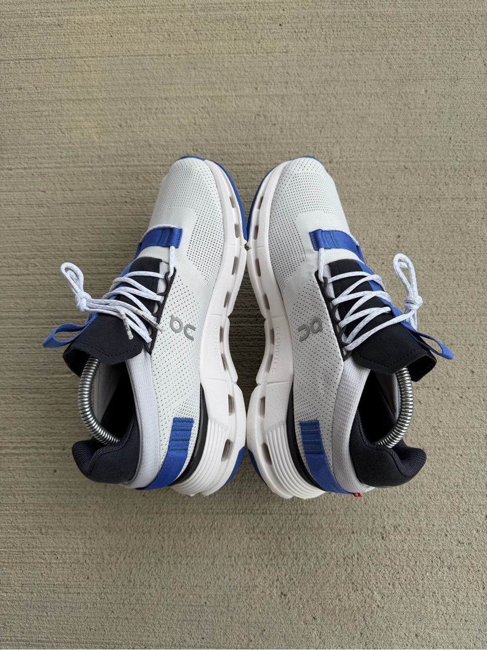 On Cloud Cloudnova White Cobalt Running Shoes Womens Size 10 White Blue 26.98983 - Picture 5 of 12